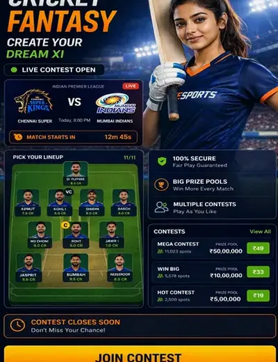 68bet (68 bet app) fantasy cricket & matchday visual 3